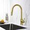 Kibi Circular Single Handle Pull Down Kitchen Faucet KKF2013BG - alternate 4